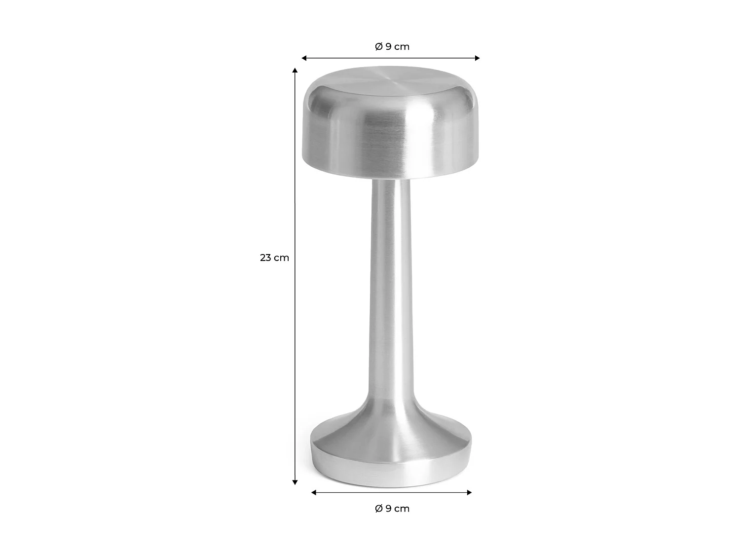 Lampe de table intérieur LED métal doré Ø9cm David
