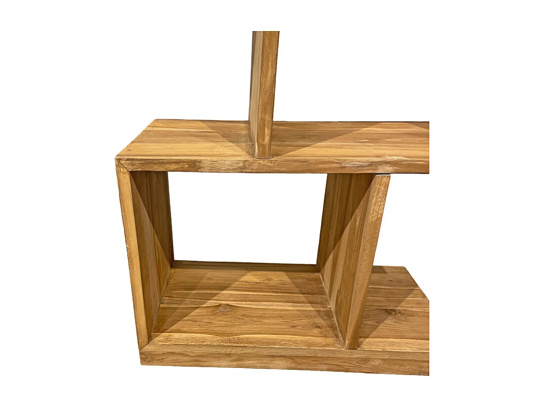 Étagère déstructurée 132 cm en bois de teck 4 étages – EVELYN