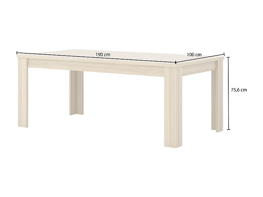 8-Sitzer Esstisch Lucius Holz