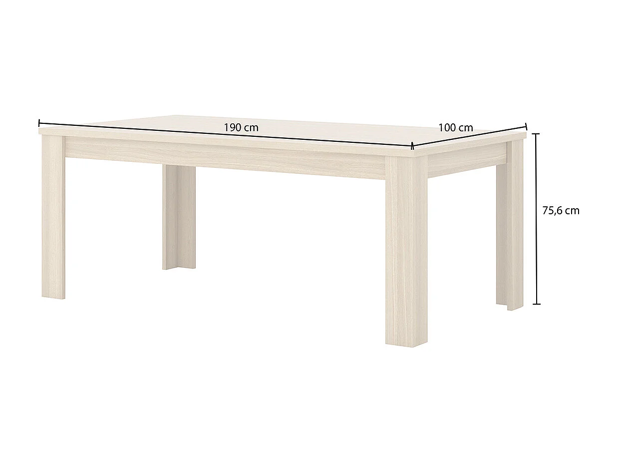 Tavolo da pranzo a 8 posti Lucius Wood