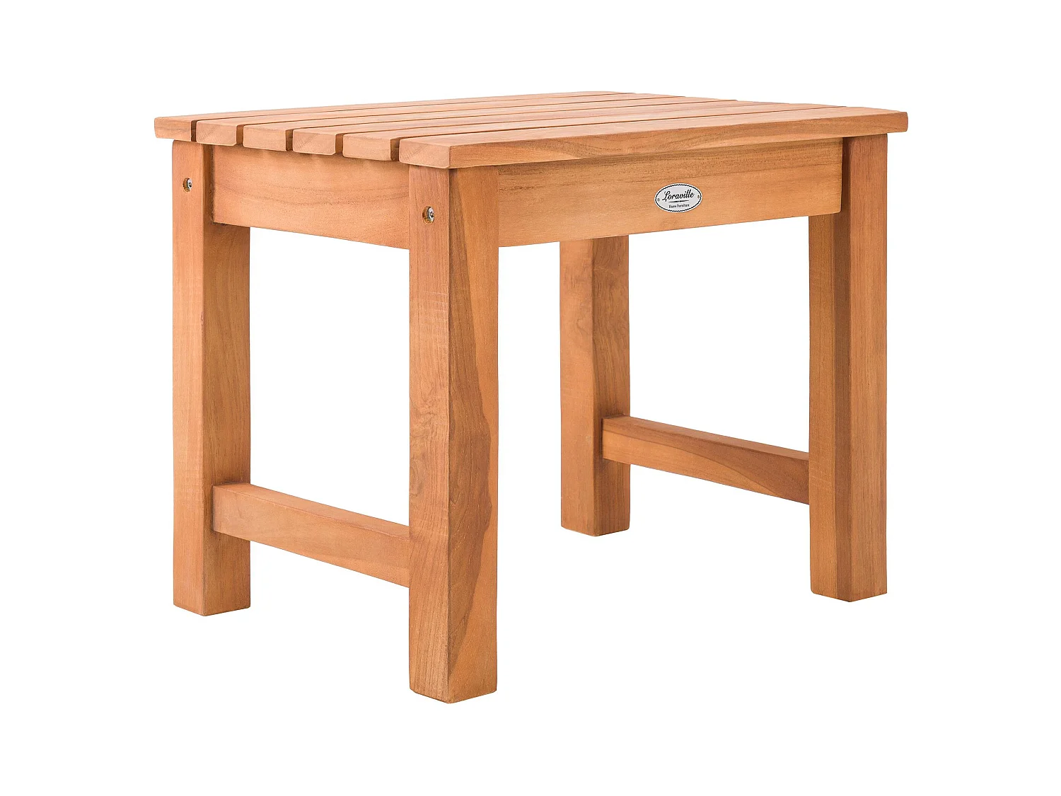 Table d'appoint - carré - Bois - 51 x 39 cm - Teck - Frankton