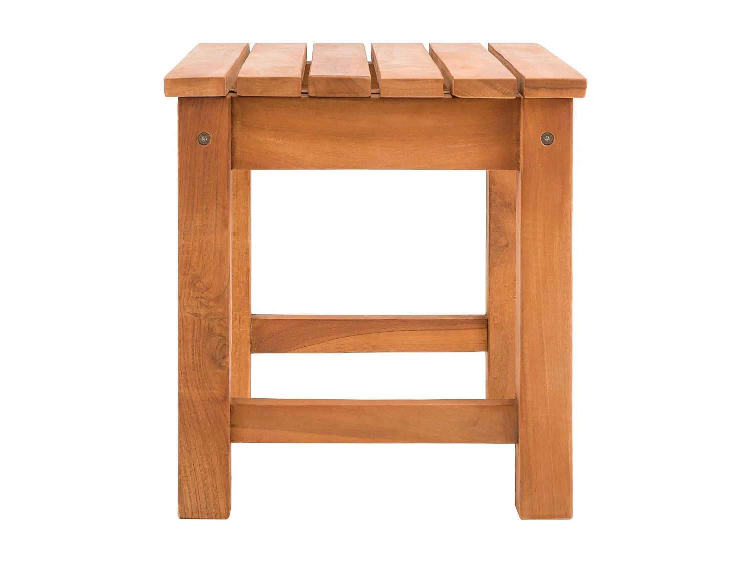 Table d'appoint - carré - Bois - 51 x 39 cm - Teck - Frankton