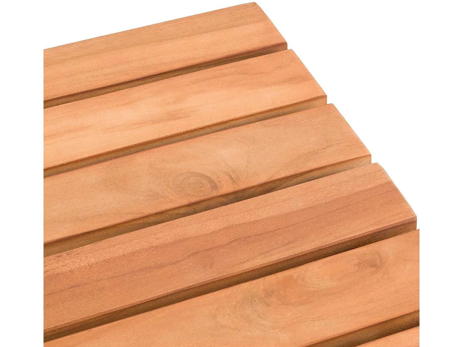 Table d'appoint - carré - Bois - 51 x 39 cm - Teck - Frankton