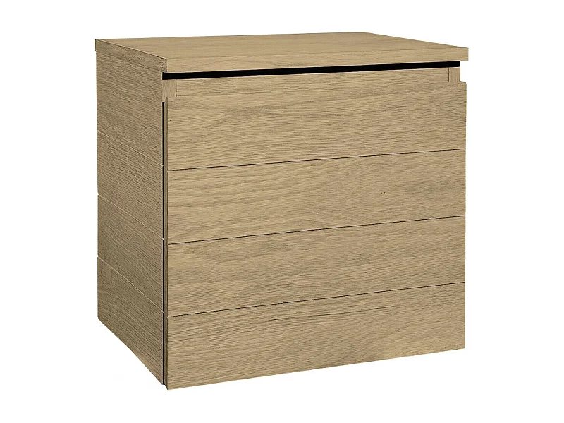 Armoirette salle de bains, chêne massif finition lasuré - BANO 1966