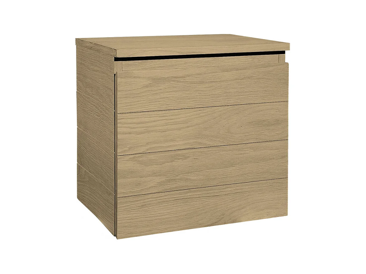 Armoirette salle de bains, chêne massif finition lasuré - BANO 1966