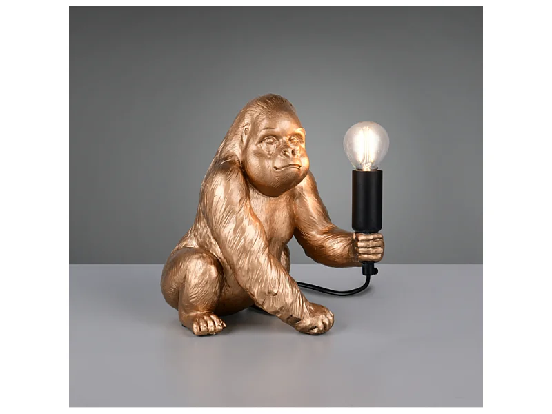 Lampe à poser KONG, gorille déco avec douille E14