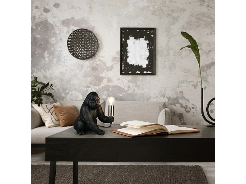 Lampe à poser KONG, gorille déco avec douille E14