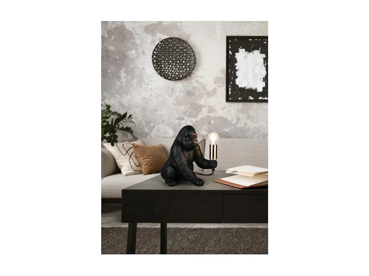 Lampe à poser KONG, gorille déco avec douille E14