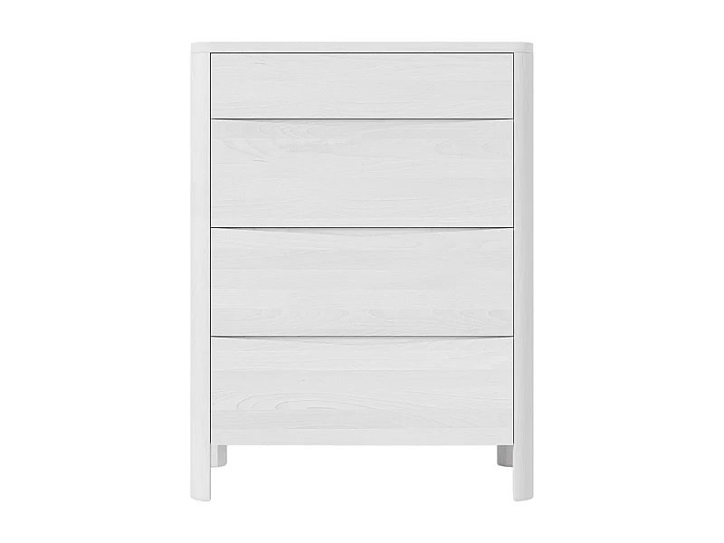 Holzkommode Modena low 80, weiß