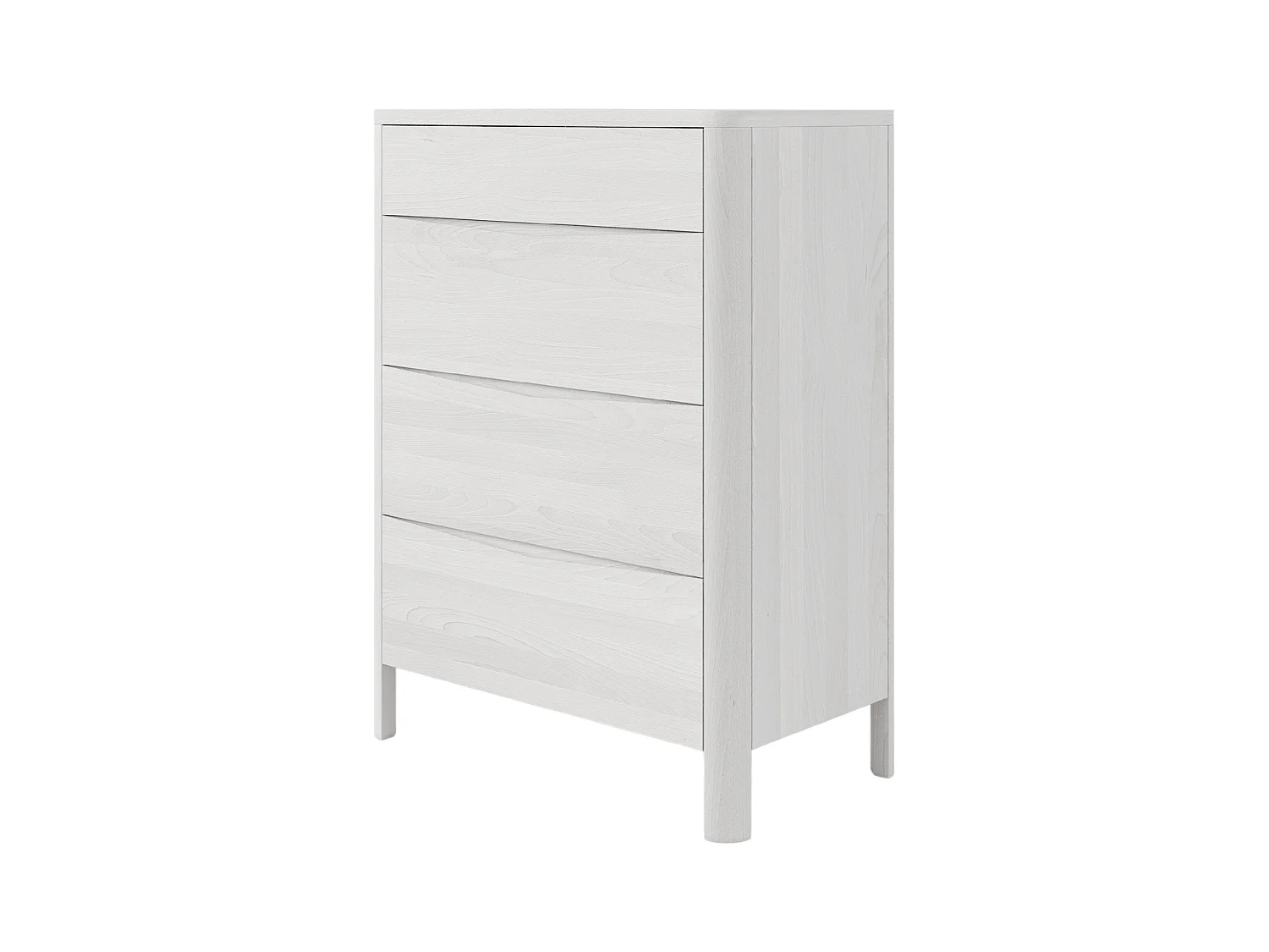 Commode en bois de hêtre Visby MODENA 80 / coloris blanc