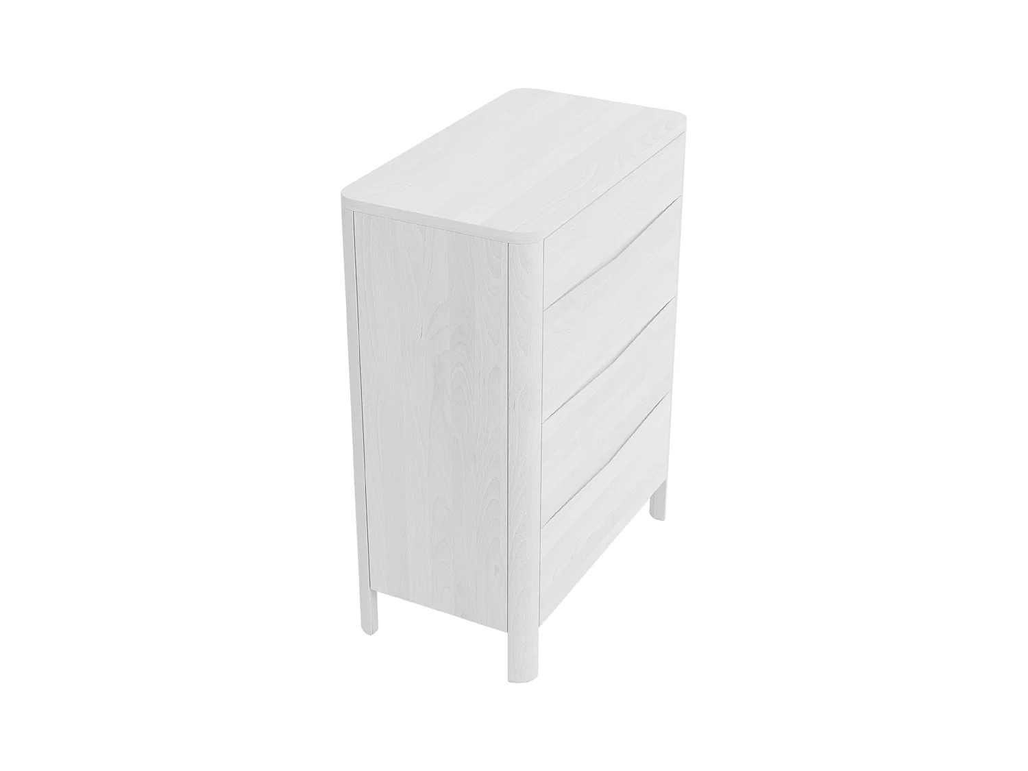 Commode en bois de hêtre Visby MODENA 80 / coloris blanc
