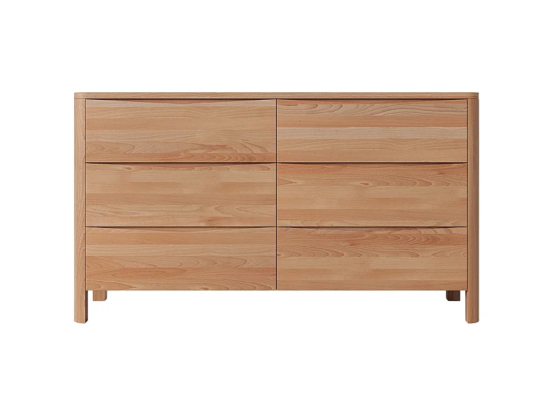 Drewniana komoda bukowa Visby MODENA LOW 150/kol.naturalny