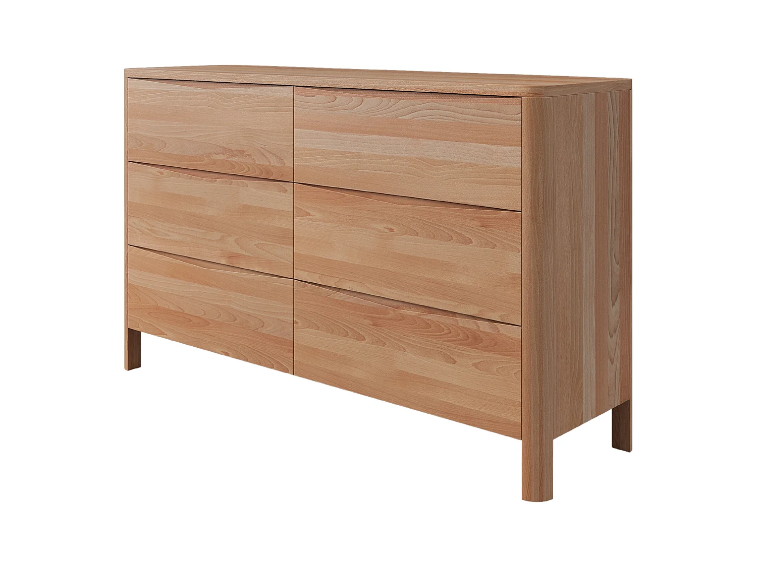 Commode en bois de hêtre Visby MODENA LOW 150 / coloris naturel