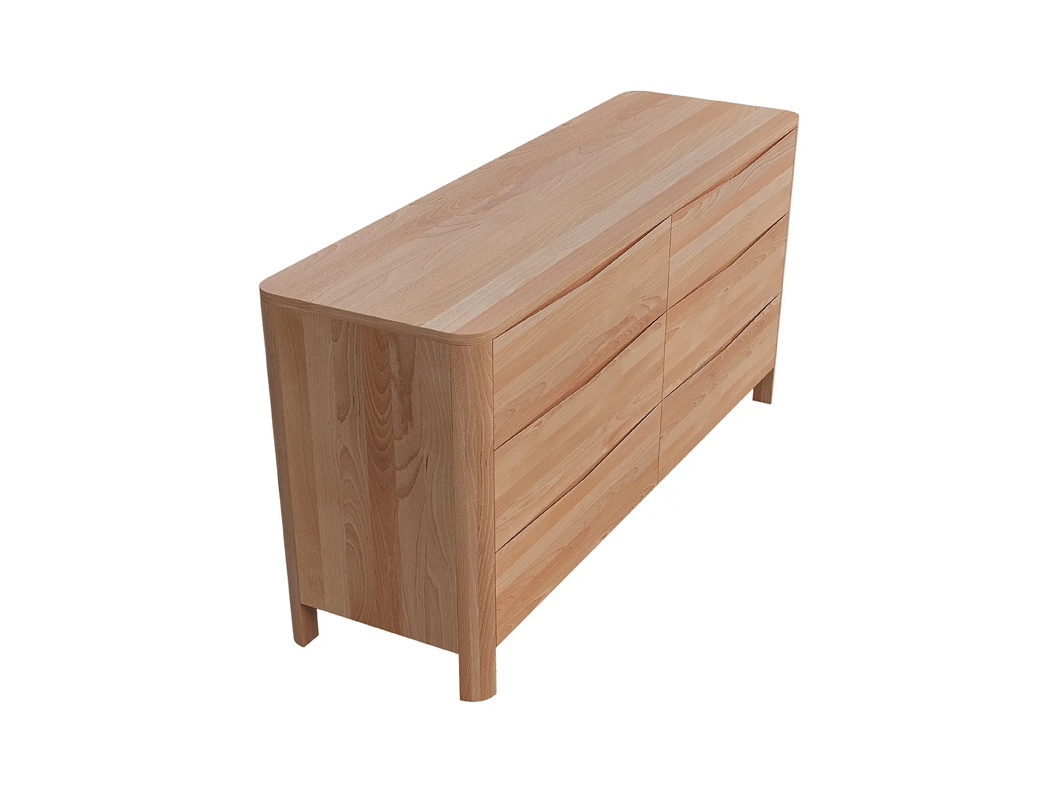 Commode en bois de hêtre Visby MODENA LOW 150 / coloris naturel