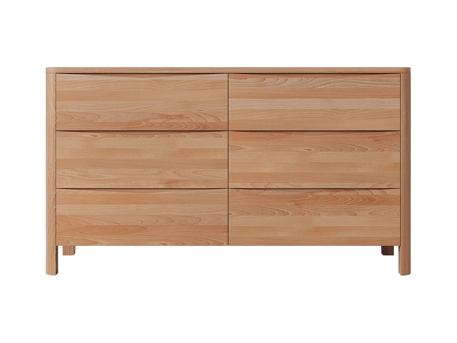 Commode en bois de hêtre Visby MODENA LOW 150 / coloris naturel