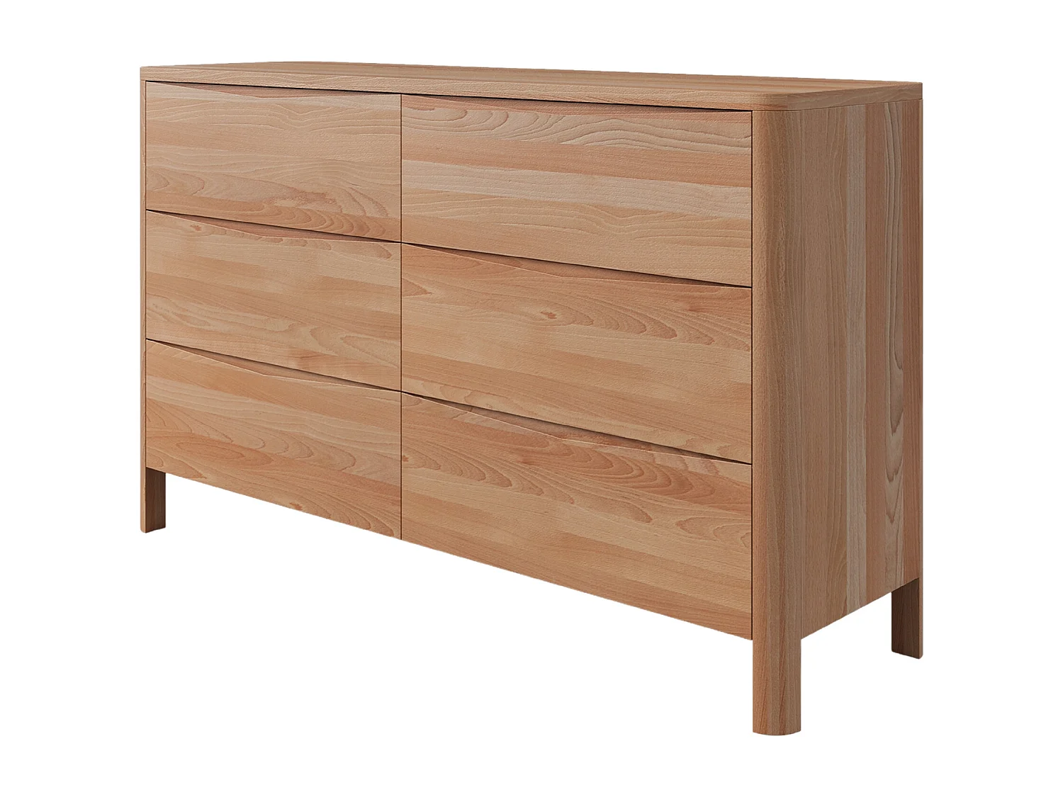 Holzkommode Modena low 150, naturfarben