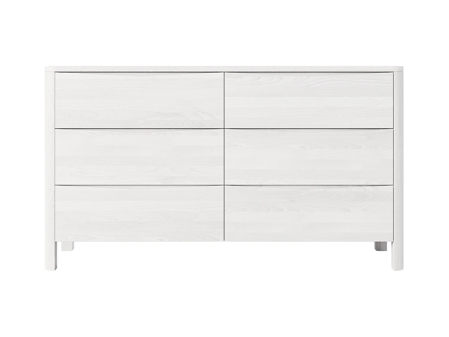 Commode en bois de hêtre Visby MODENA LOW 150 / coloris blanc