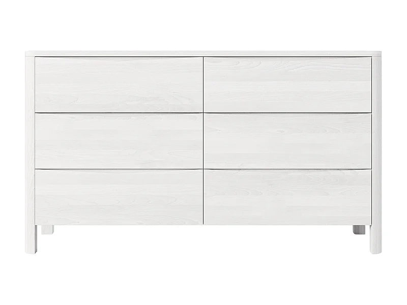 Commode en bois de hêtre Visby MODENA LOW 150 / coloris blanc