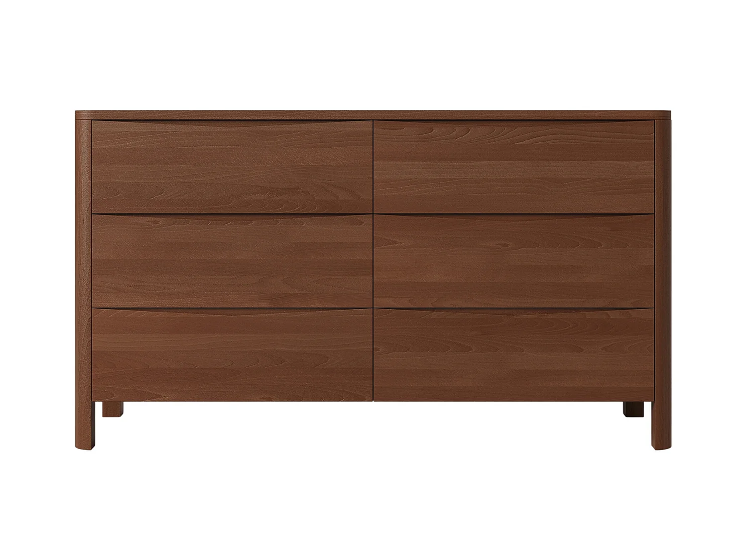 Commode en bois de hêtre Visby MODENA LOW 150 / coloris noyer