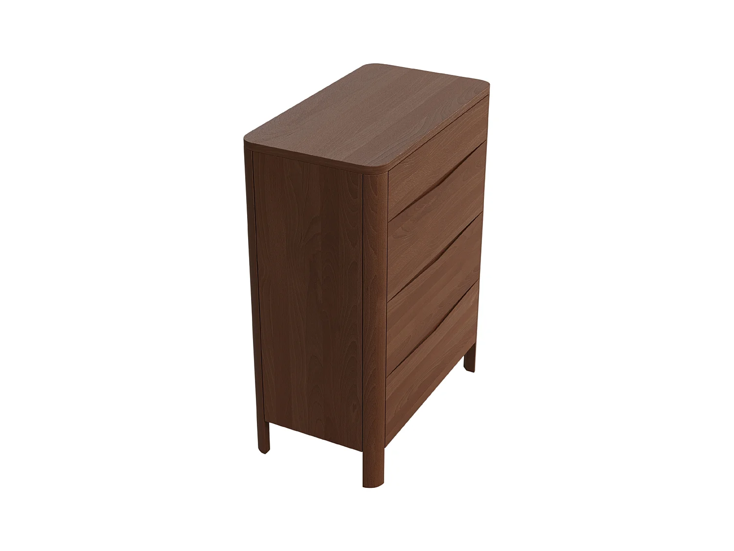 Commode en bois de hêtre Visby MODENA 80 / coloris noyer