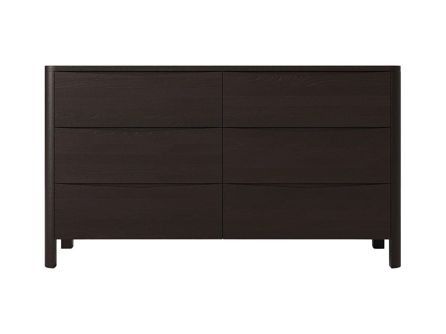 Commode en bois de hêtre Visby MODENA LOW 150 / coloris palissandre