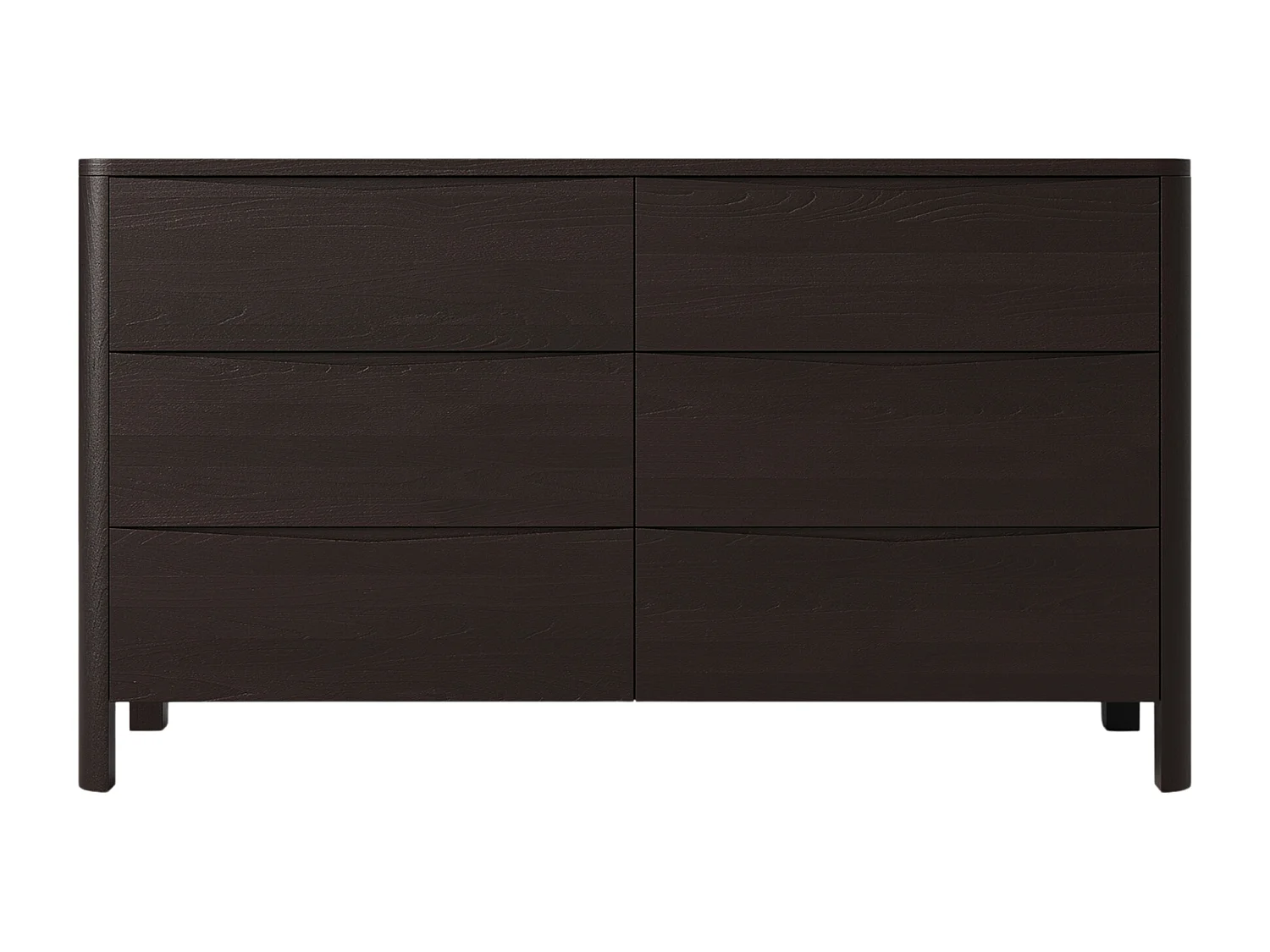 Holzkommode Modena low 150, palisanderfarbe