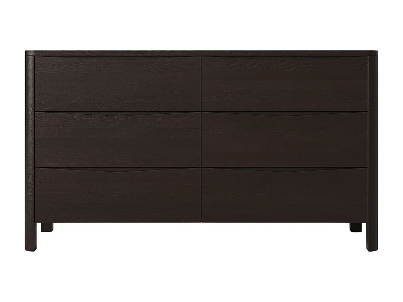 Commode en bois de hêtre Visby MODENA LOW 150 / coloris palissandre