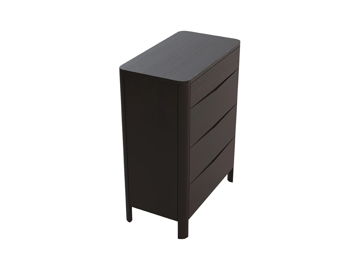 Commode en bois de hêtre Visby MODENA 80 / coloris palissandre