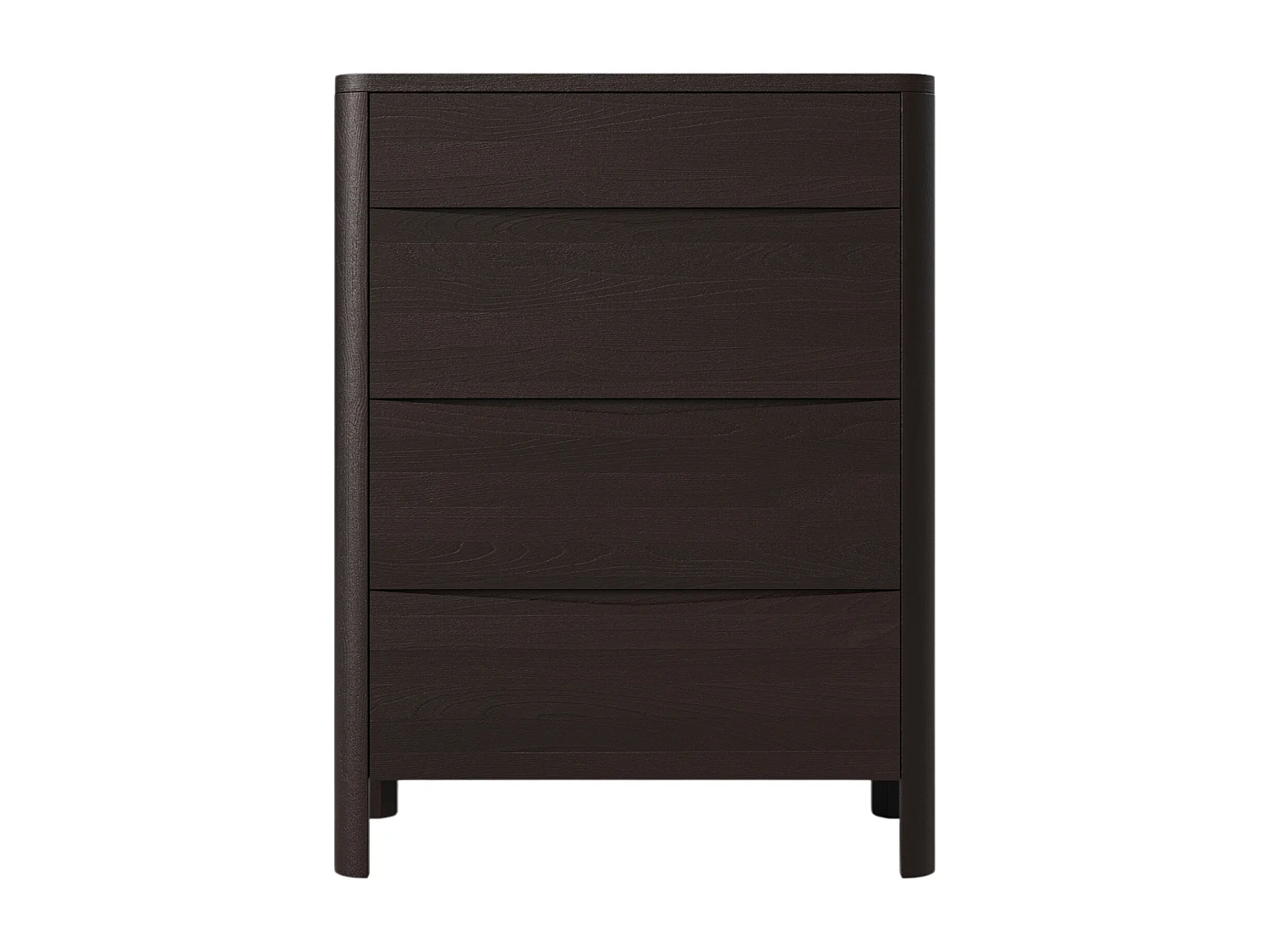 Holzkommode Modena low 80, palisanderfarbe