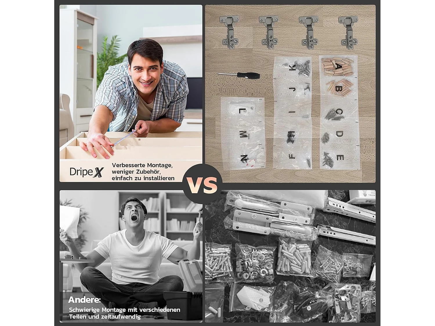 Dripex Toilette con Illuminazione e Specchio, 3 Colori con Luminosità Regolabile, 90x40x139 cm, Bianco