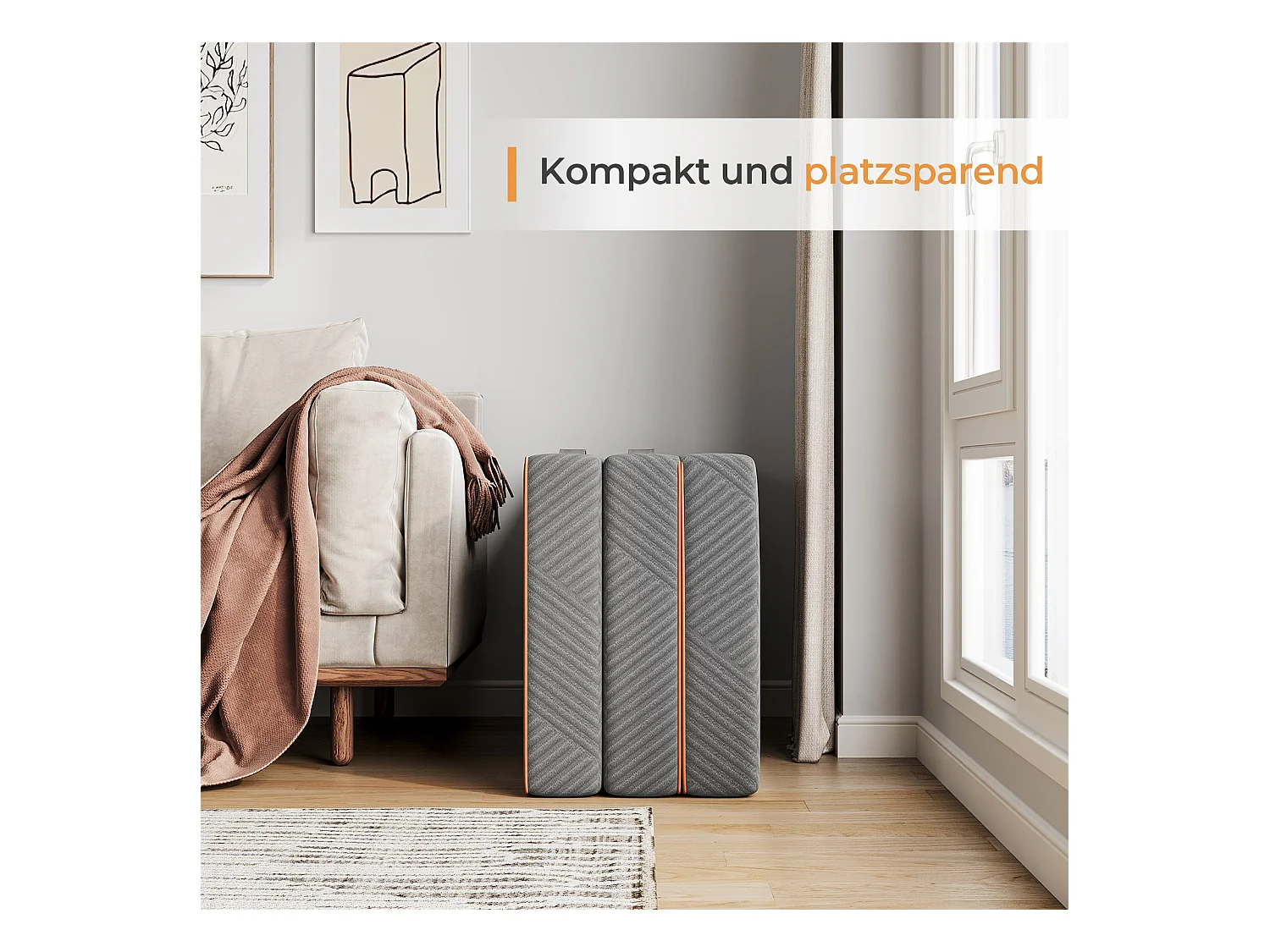 Opvouwbaar matras 90x190x15cm Gel Memory Foam Oeko-TEX hoes met draagtas Eenpersoonsbed extra bed Perfect voor gasten