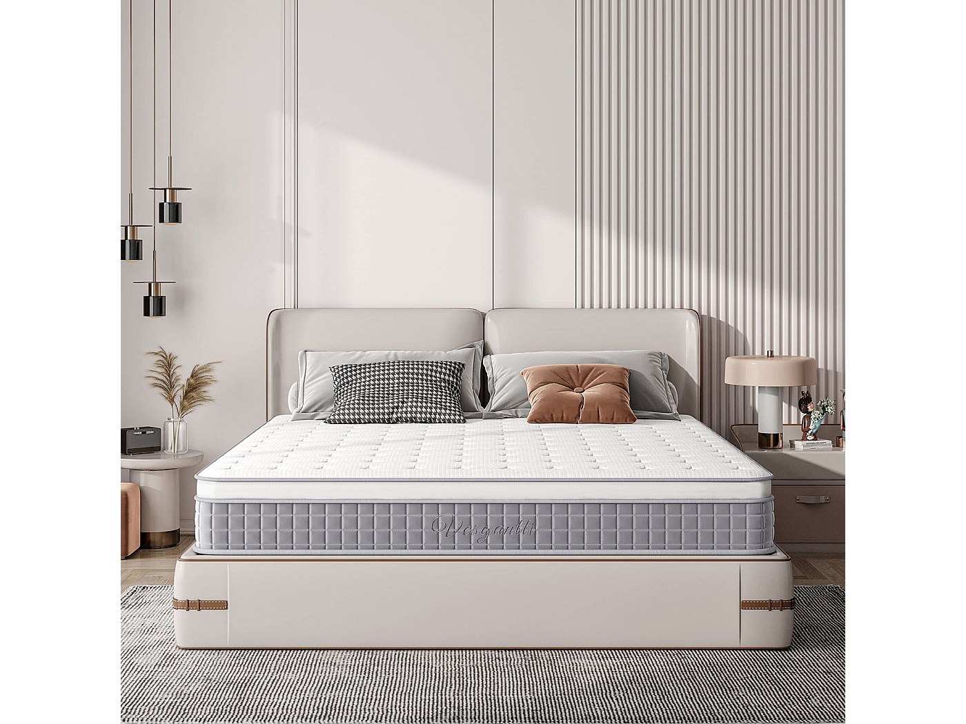 Materasso da campeggio in memory foam, certificato CertiPUR-US, il più comodo tappetino da campeggio con borsa per il trasporto, tappetino arrotolabile da viaggio, copertura rimovibile resistente
