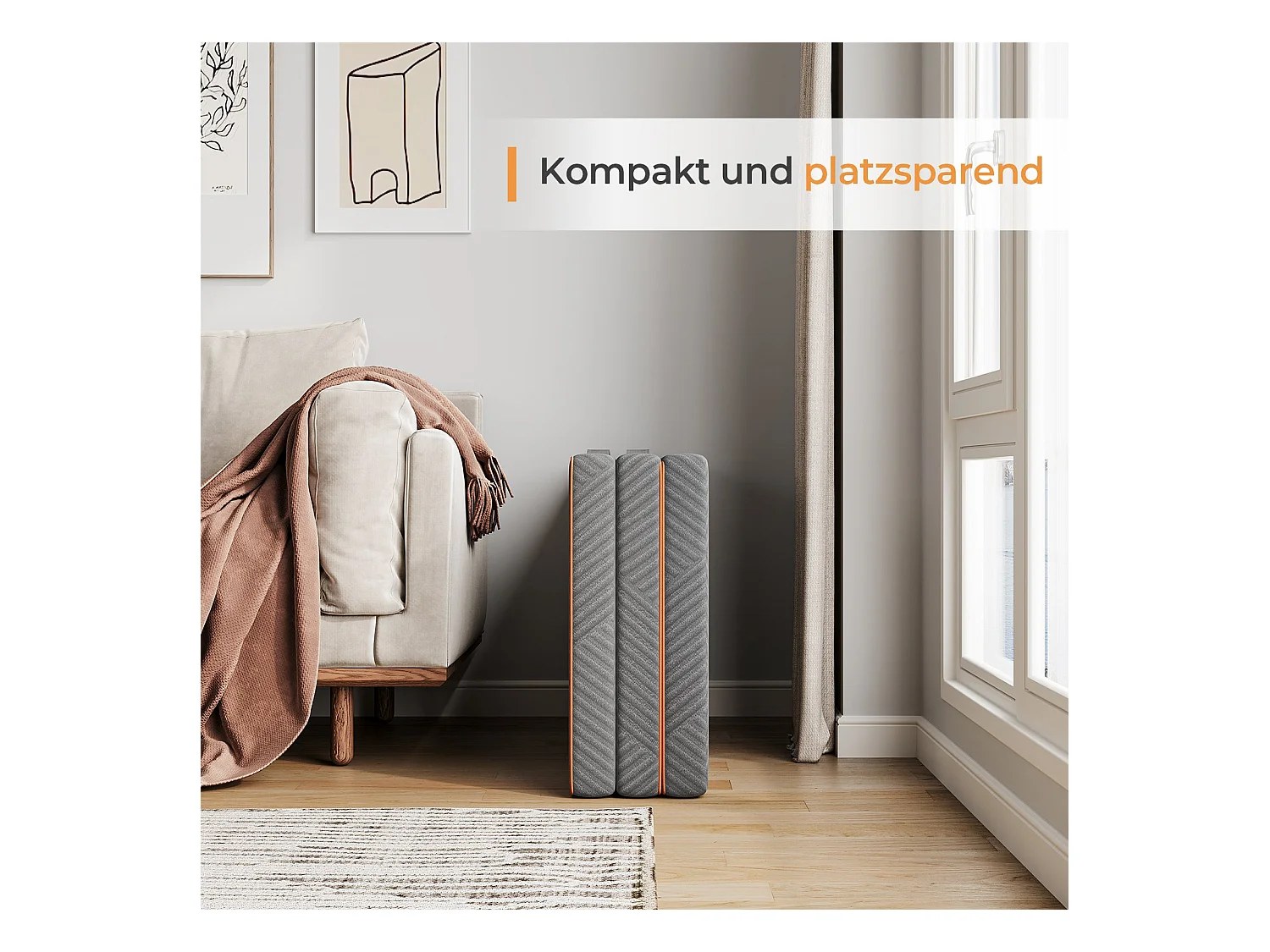 Matelas Pliable 140x190x8cm Mousse Mémoire Gel Housse Oeko-TEX avec Sac de Transport Lit d'Appoint 1 Personne Parfait pour Invités