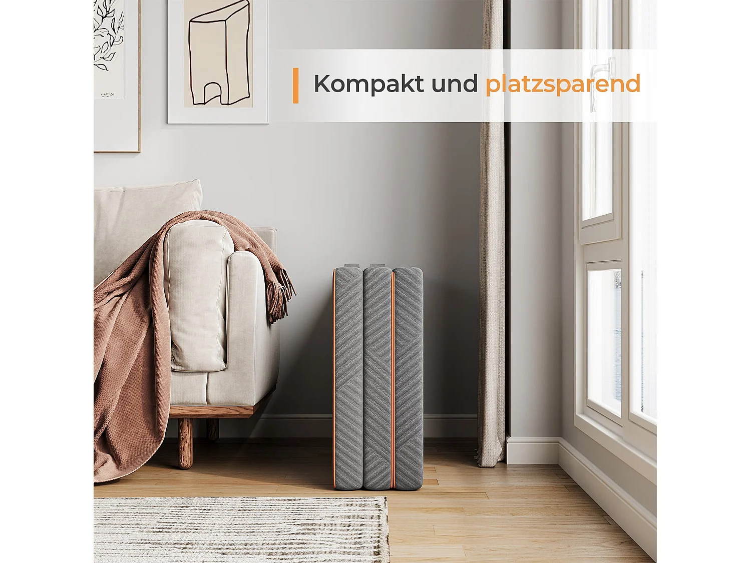 Matelas Pliable 140x190x8cm Mousse Mémoire Gel Housse Oeko-TEX avec Sac de Transport Lit d'Appoint 1 Personne Parfait pour Invités