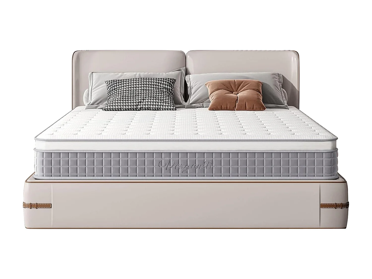 Boxtop matras 140x200cm, dikte 25cm, Nova Fashion Hybrid, pocketveren en traagschuim, 7-zone comfort, CertiPUR-US gecertificeerd