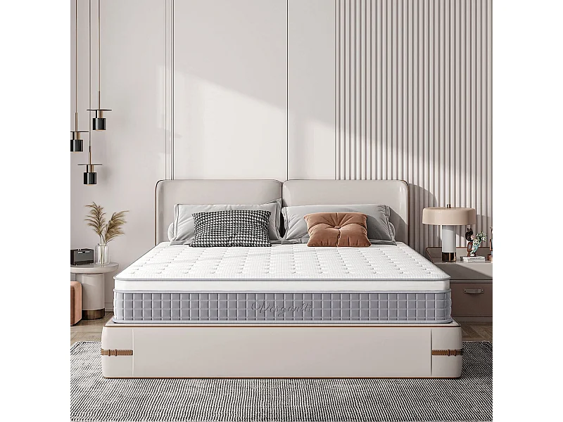 Boxtop matras 90x200cm, dikte 25cm, Nova Fashion Hybrid, pocketveren en traagschuim, 7-zone comfort, CertiPUR-US gecertificeerd