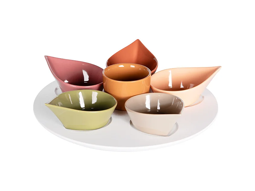 Service apéritif 7 pièces Udaipur 34 cm