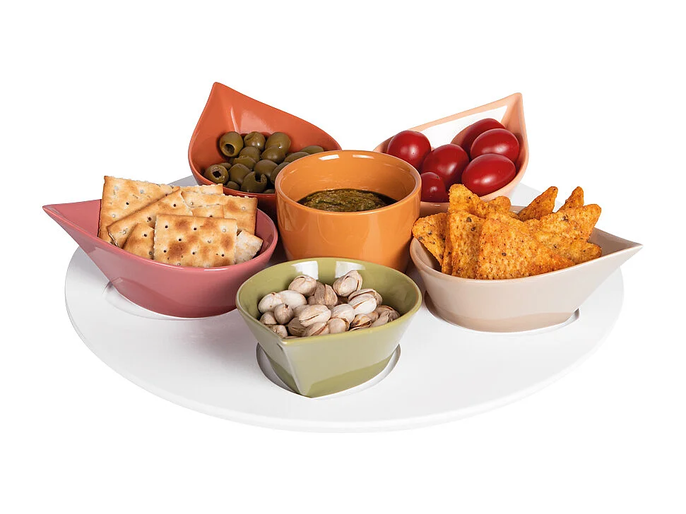 Service apéritif 7 pièces Udaipur 34 cm