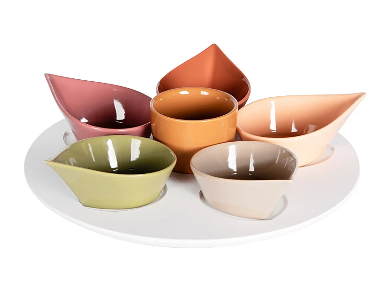 Service apéritif 7 pièces Udaipur 34 cm