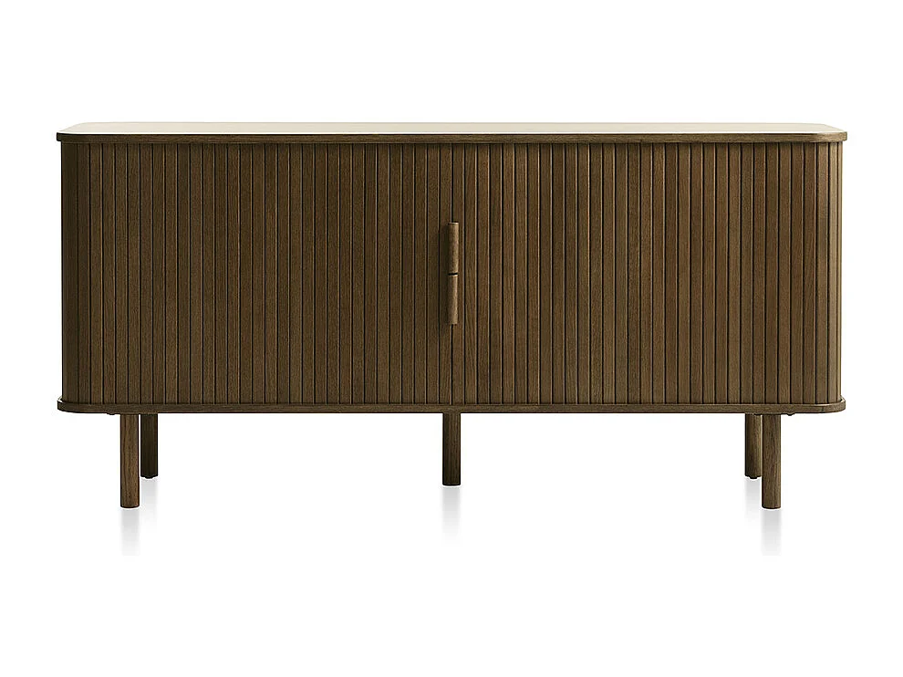 Buffet 2 portes 160 cm bois naturel 160x76x45 cm