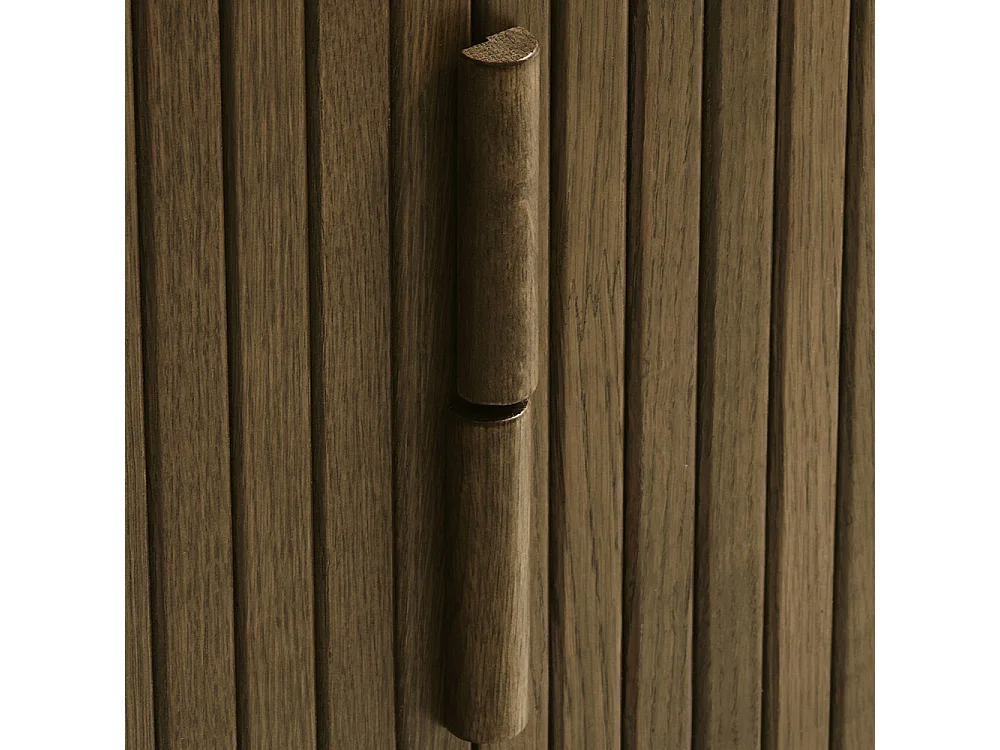 Buffet 2 portes 160 cm bois naturel 160x76x45 cm