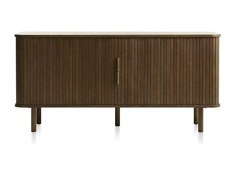 Buffet 2 portes 160 cm bois naturel 160x76x45 cm