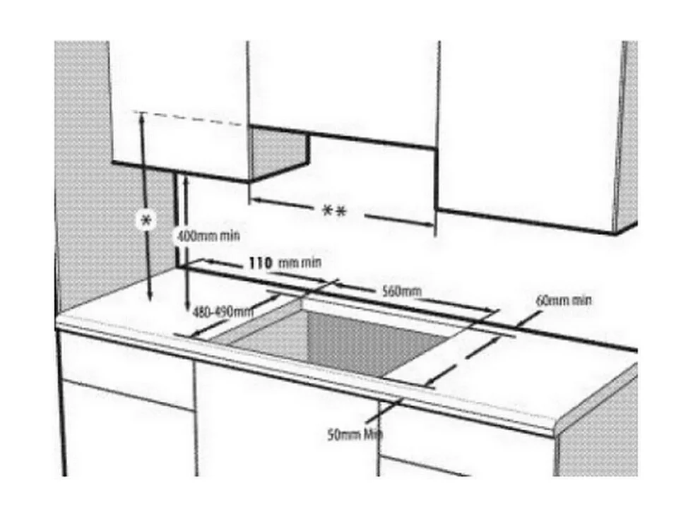 Beko Table de cuisson mixte 60cm 4 feux 1200w noir - HILM64222SV