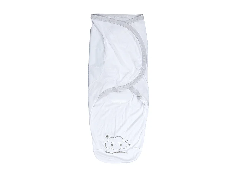 Couverture Emmaillotage Bebe Fibre De Bambou Blanc