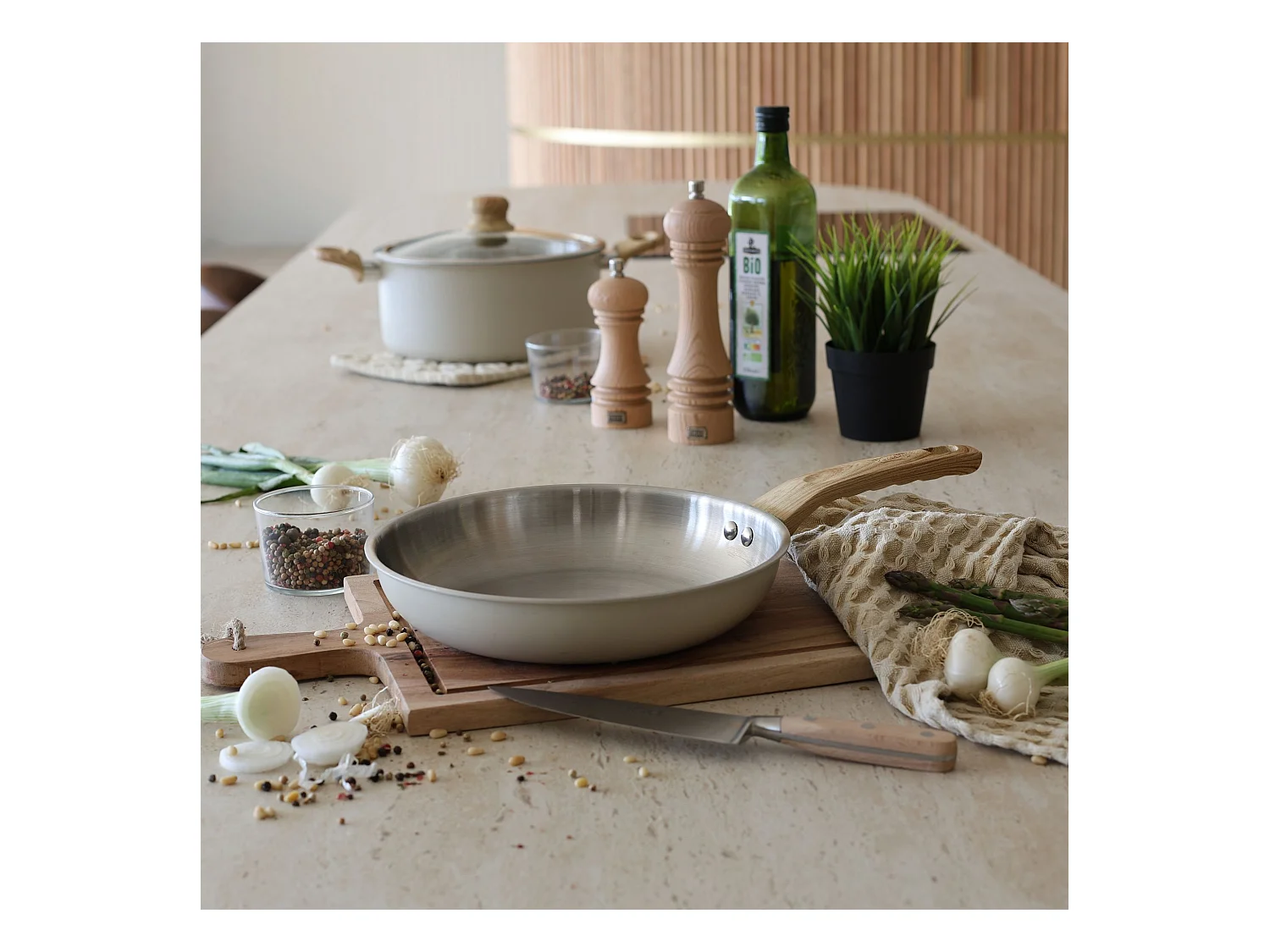 Menastyl - Set 8 Pieces Easynox En Acier Inoxydable Et Aluminium Ecume