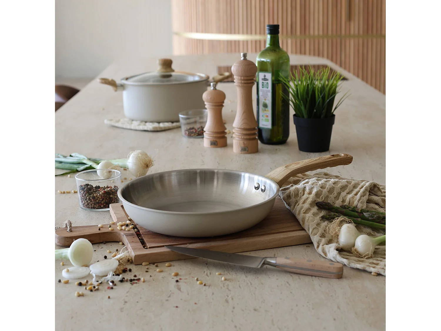 Menastyl - Set 8 Pieces Easynox En Acier Inoxydable Et Aluminium Ecume