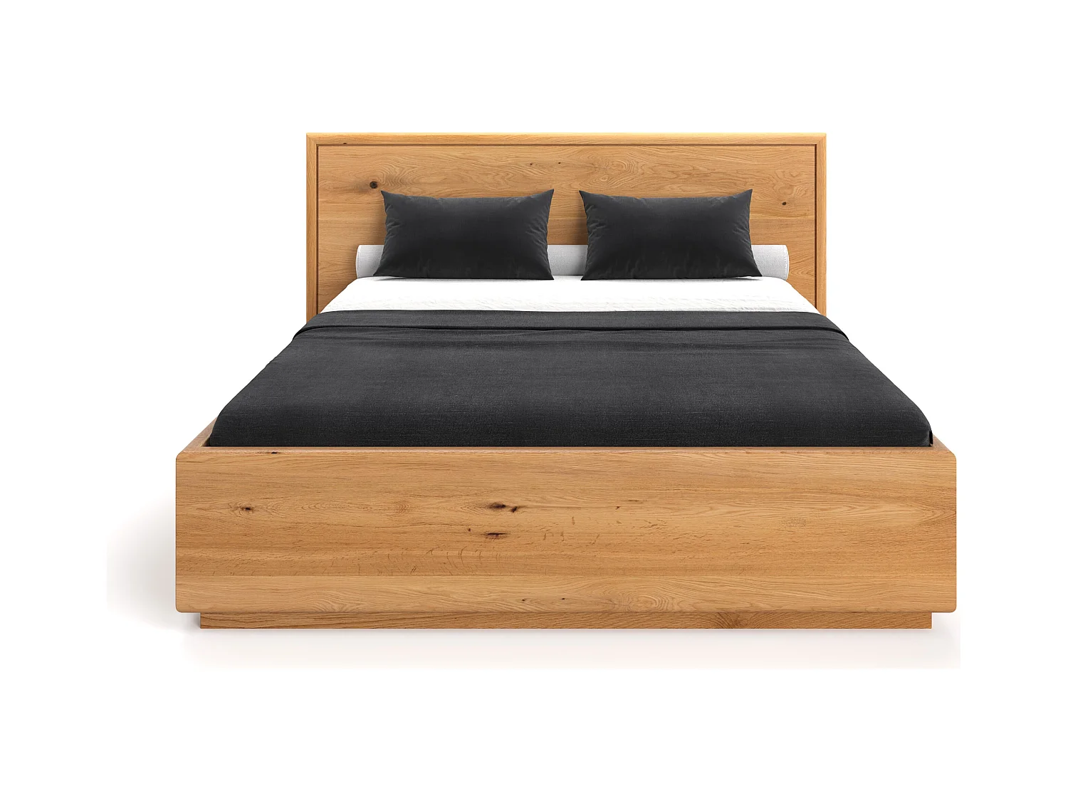 Lit en bois exclusif Valor avec coffre de rangement