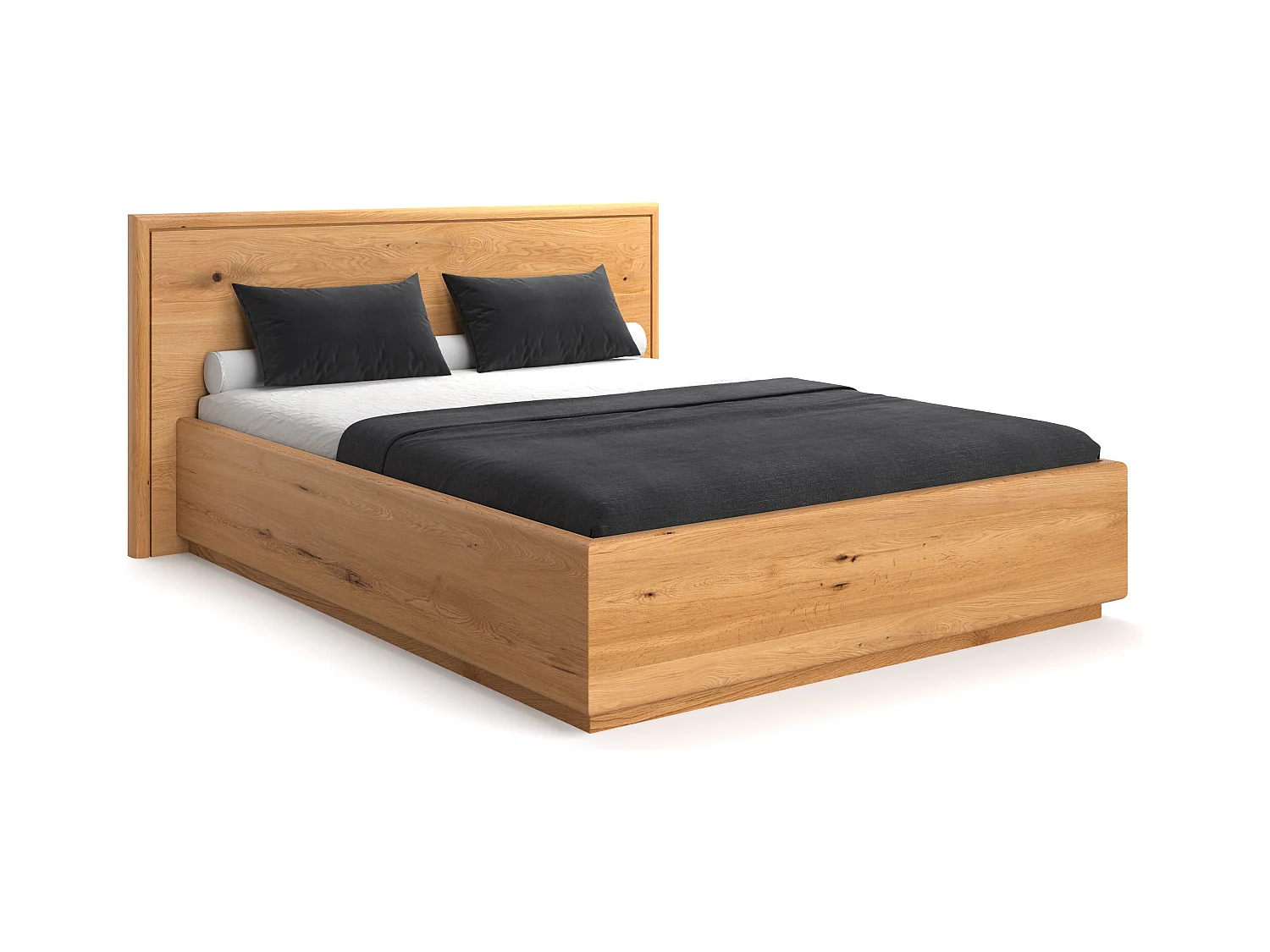 Lit en bois exclusif Valor avec coffre de rangement