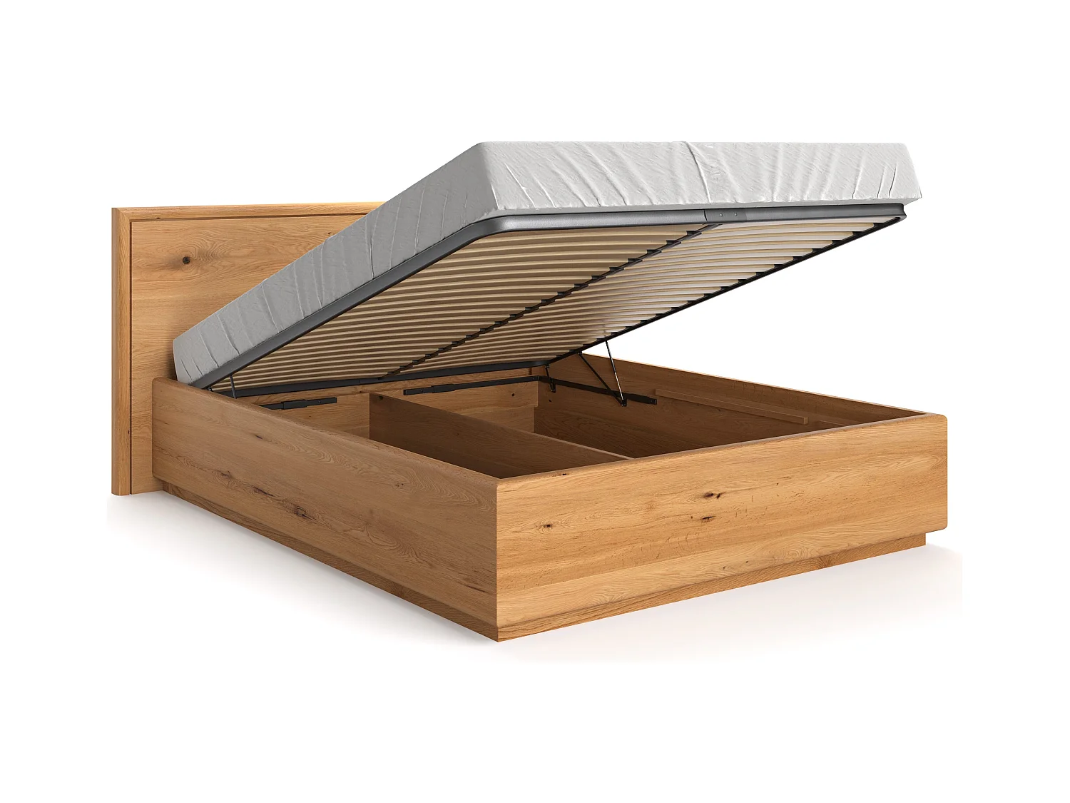 Lit en bois exclusif Valor avec coffre de rangement