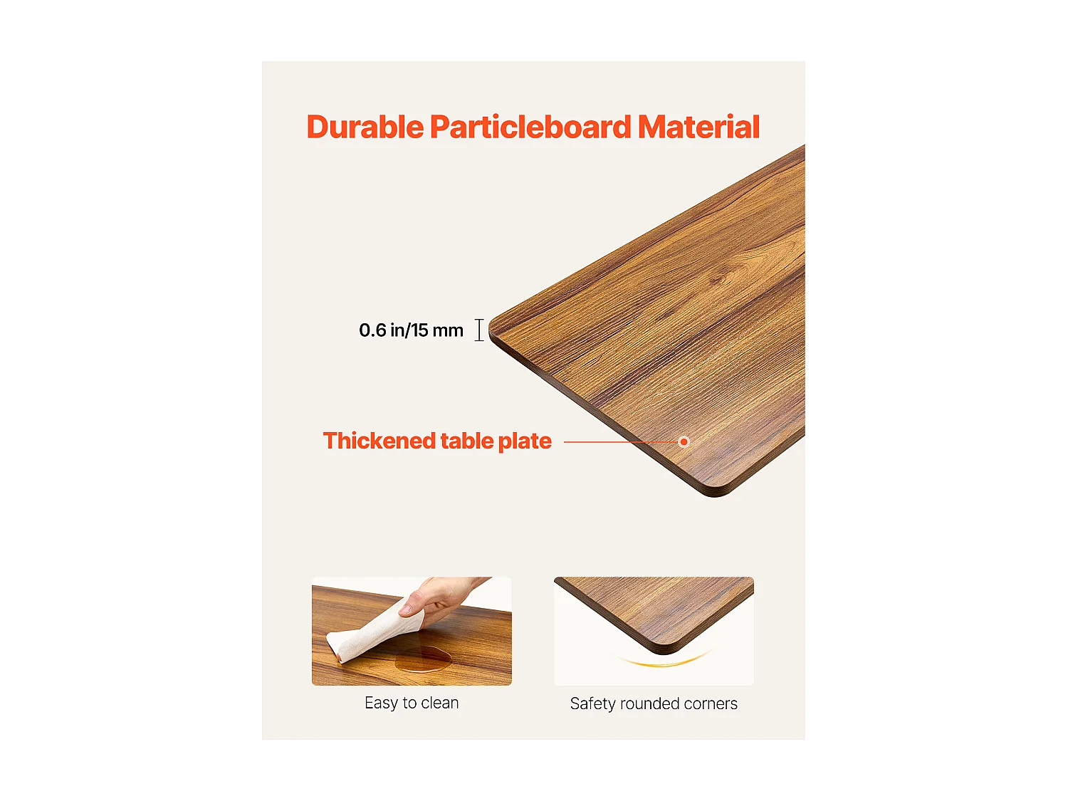 Table de Lit Mobile SucceBuy, Table d'Appoint à 4 Roulettes, Levage Électrique, Hauteur Réglable, Porte-Gobelet, pour Maison et Bureau, Bois et Noir